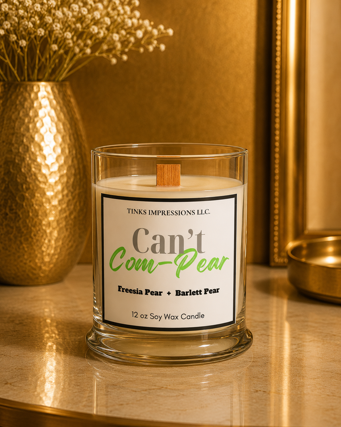 Can't Com-Pear Candle